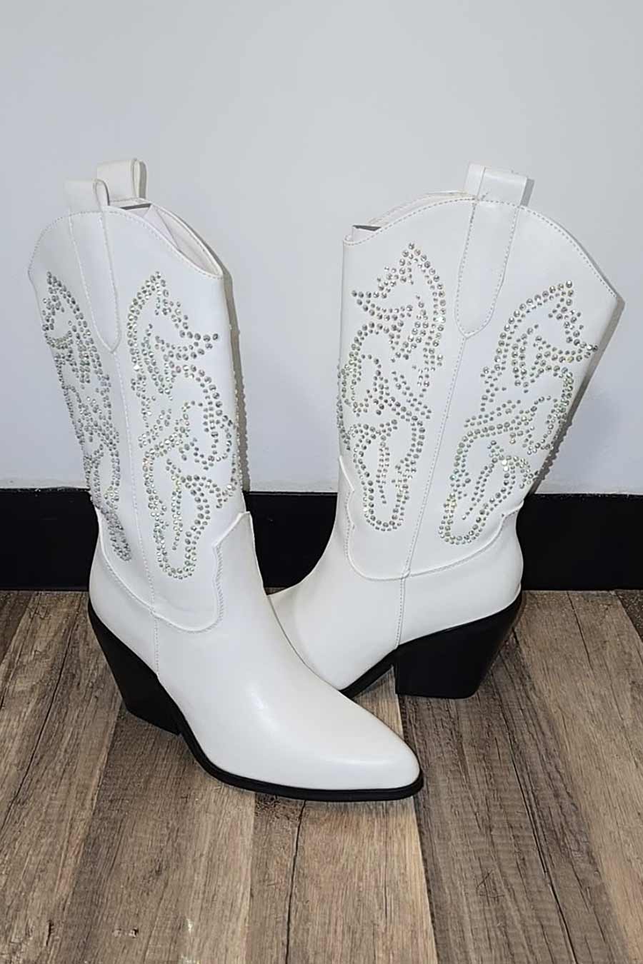 Rhinestones Boots