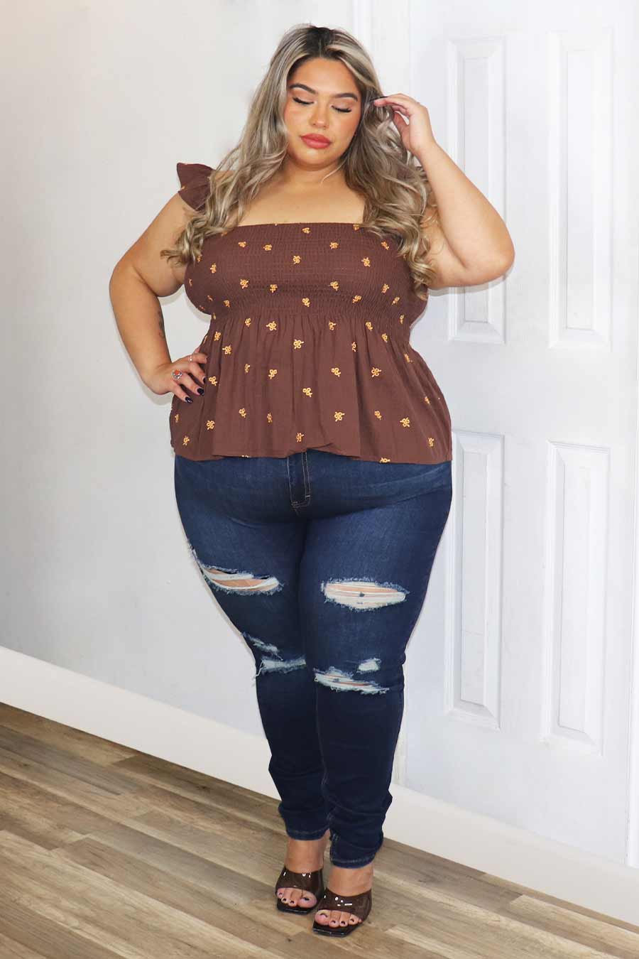 Allessia Peplum Top Divas Plus