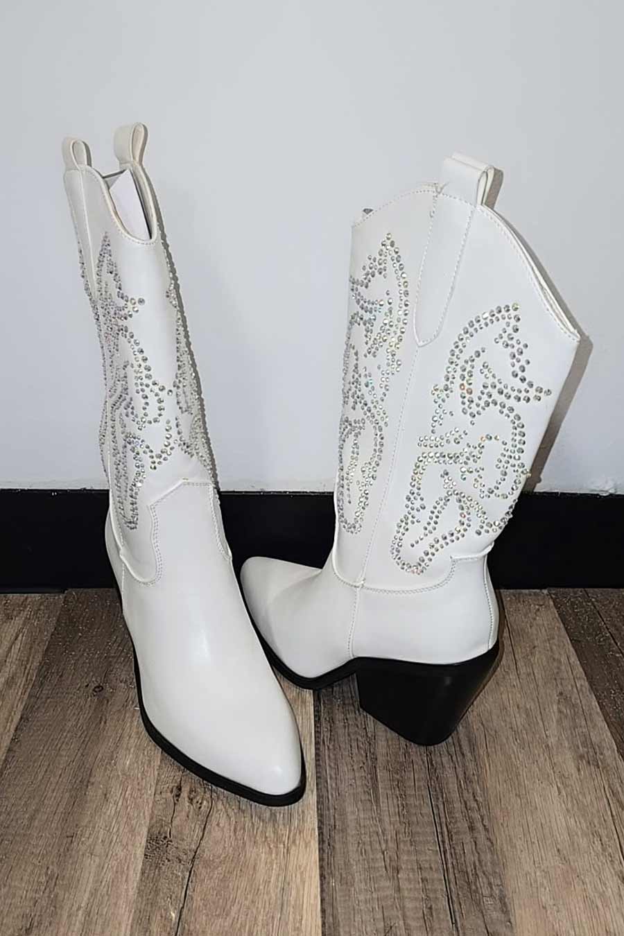 Rhinestones Boots