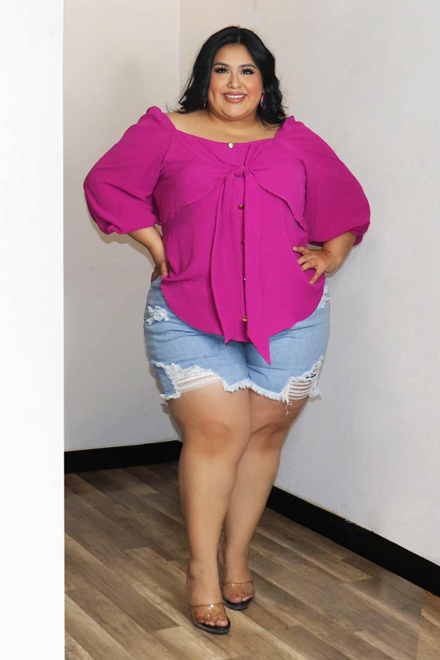 Ma Off Shoulder 3/4 Sleeve Top