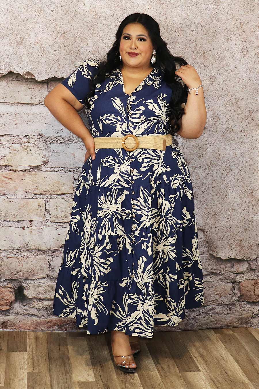 Annetta Midi Dress Divas Plus Boutique