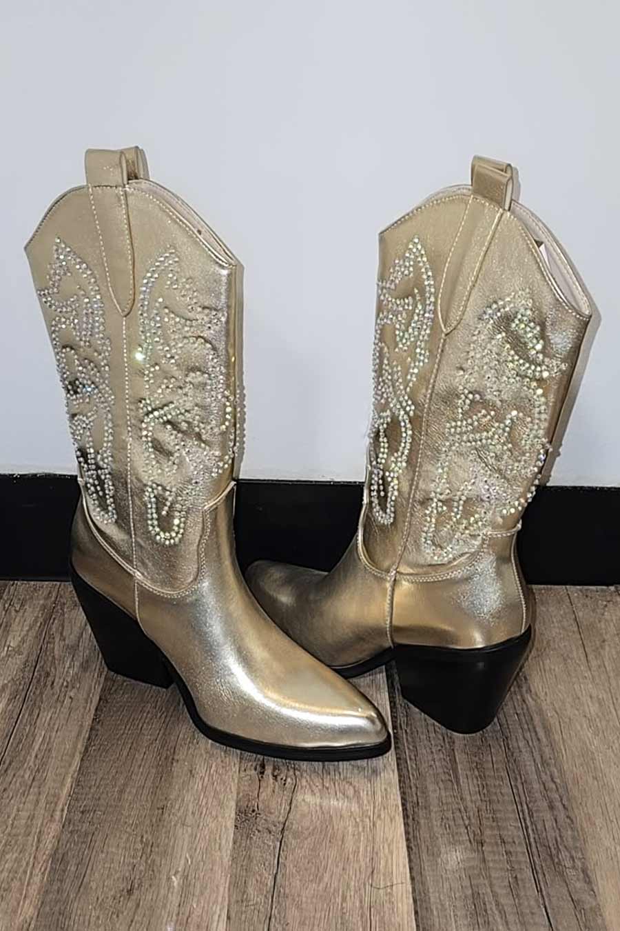 Rhinestones Boots