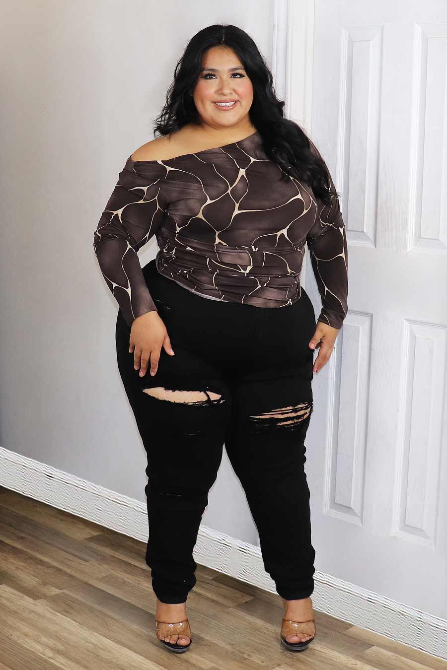 Melis Long Sleeve Top Divas Plus Boutique