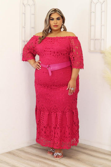 Arlene Off Shoulder Lace Dress Divas Boutique