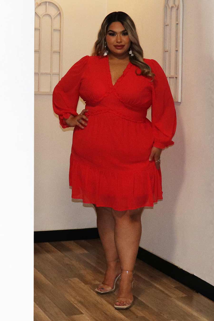 Faviola Long Sleeve Dress Divas Plus