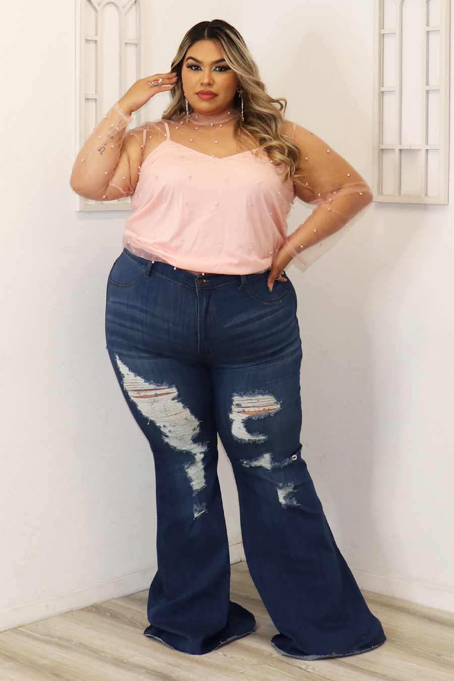 Brianda Long Sleeve Top Divas Plus Boutique