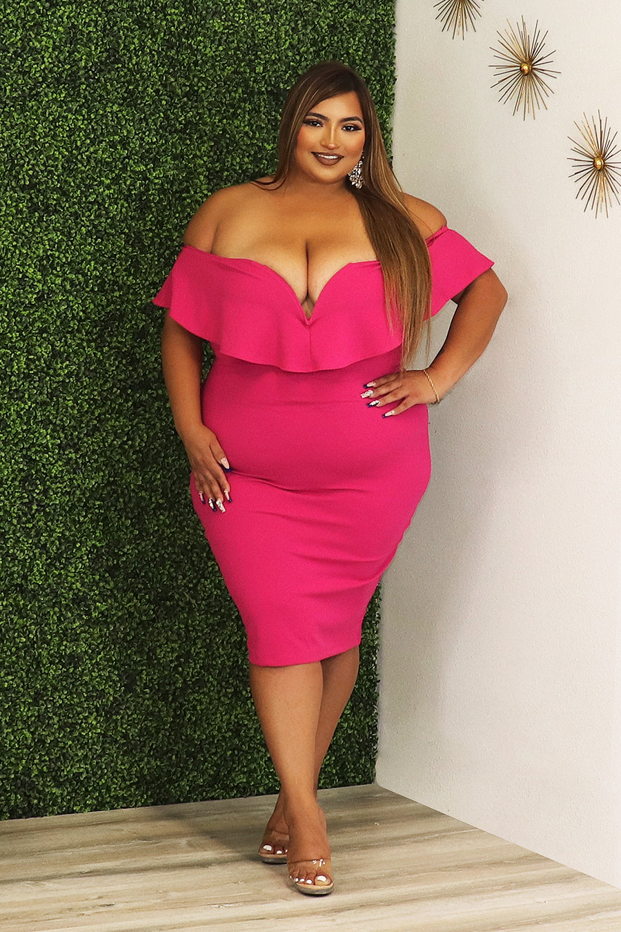 Carlota Off Shoulder Dress Divas Plus