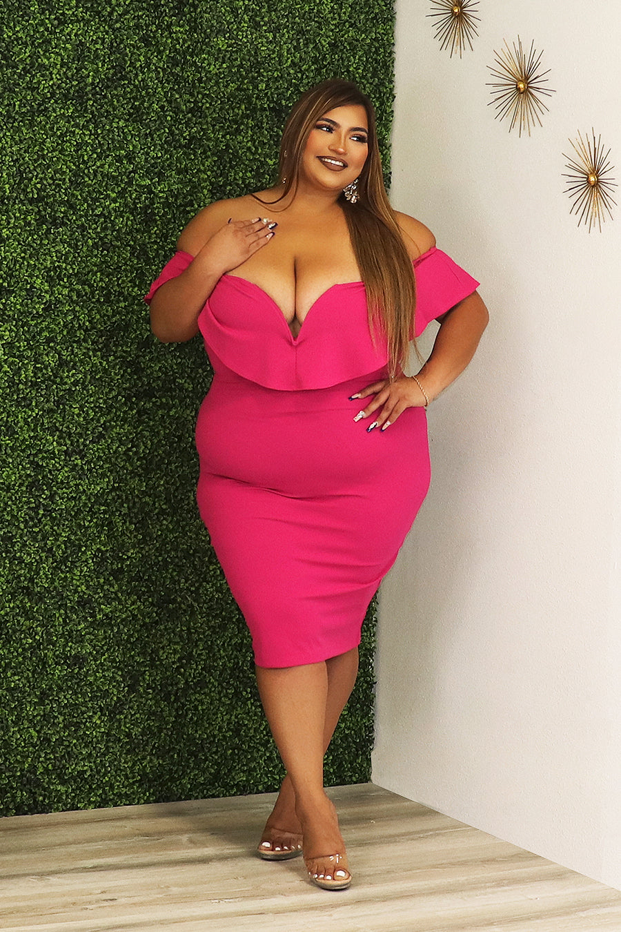 Carlota Off Shoulder Dress Divas Plus