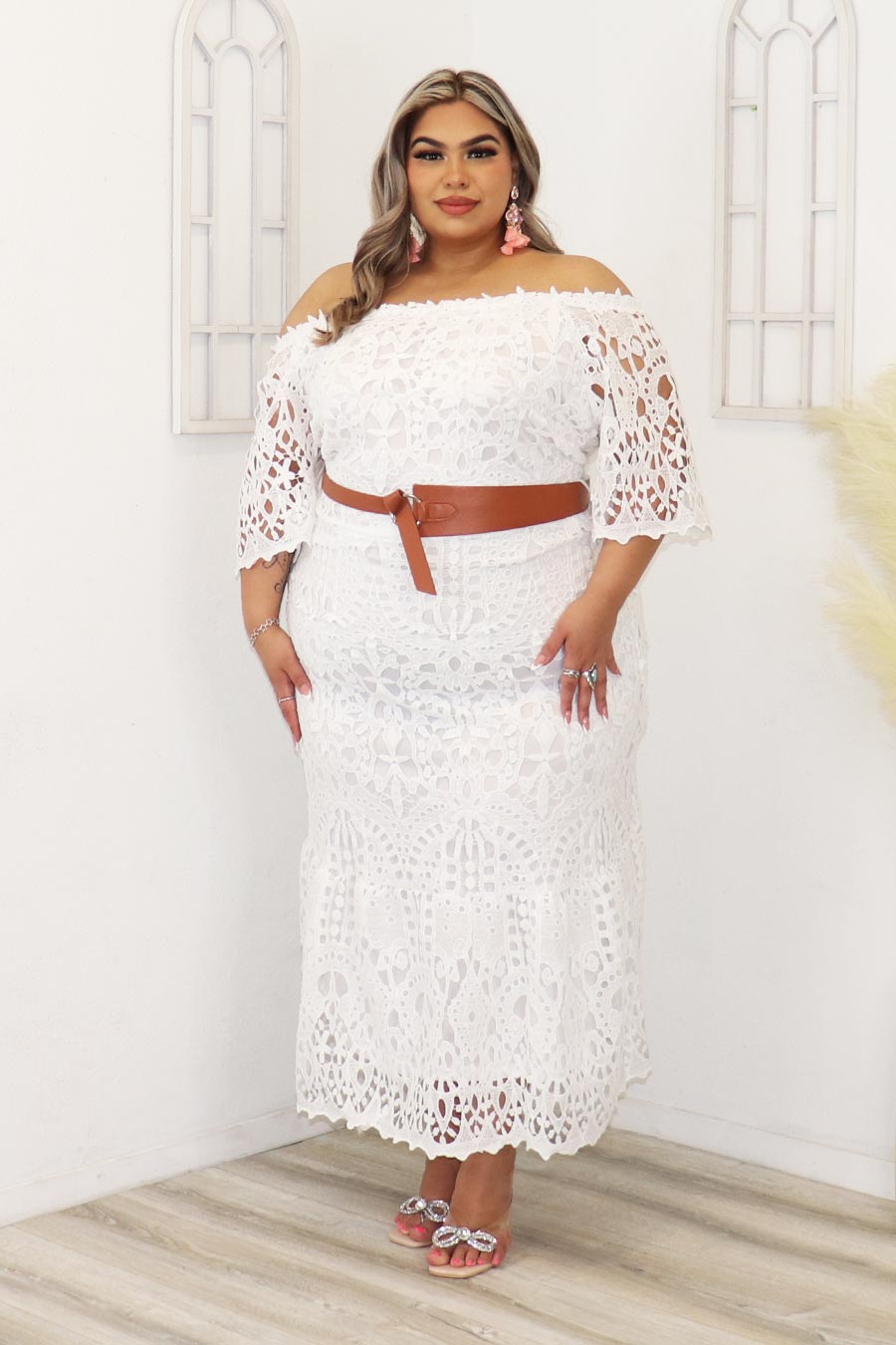 Arlene Off Shoulder Lace Dress Divas Boutique