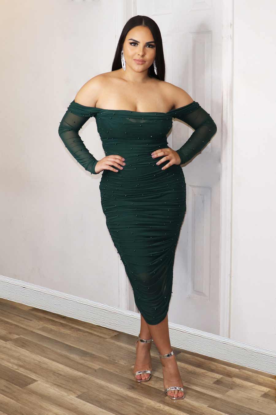 Brenda Long Sleeve Dress Divas Plus Boutique