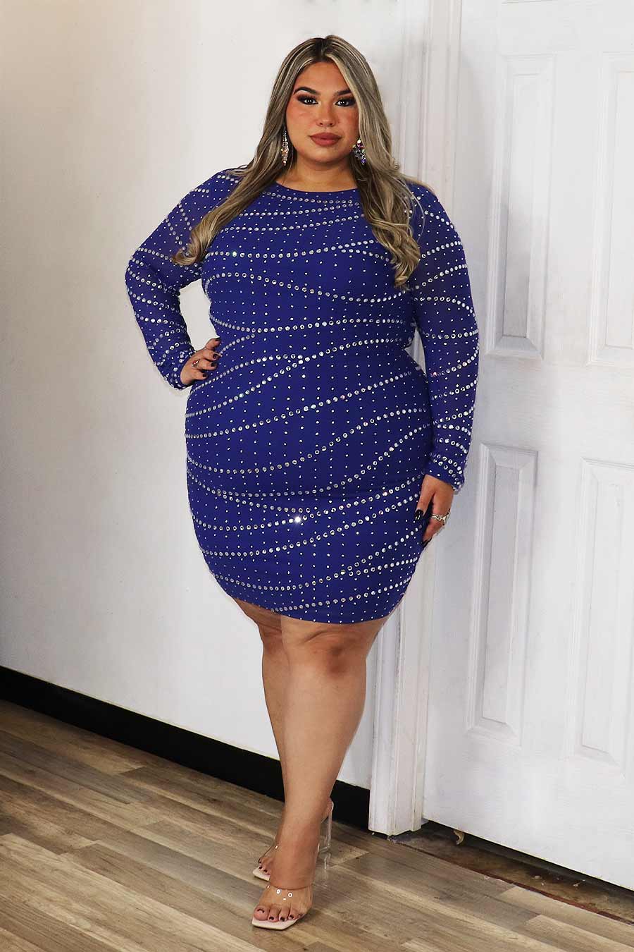 Amara Rhinestone  Dress Divas Plus Boutique