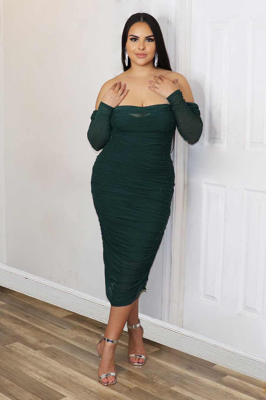 Brenda Long Sleeve Dress Divas Plus Boutique