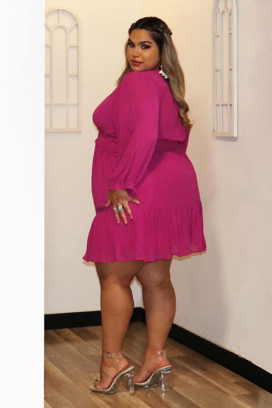 Faviola Long Sleeve Dress Divas Plus