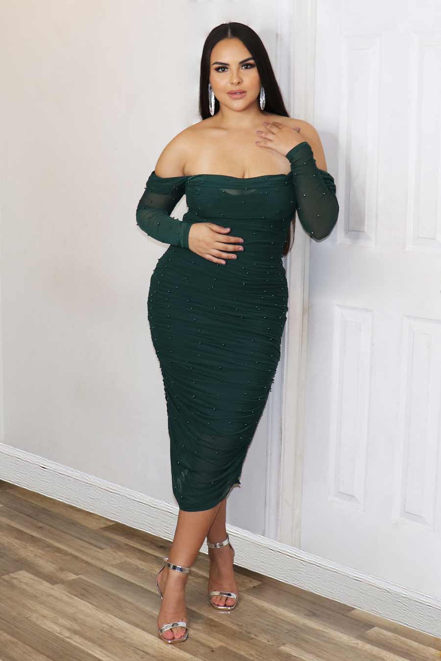 Brenda Long Sleeve Dress Divas Plus Boutique