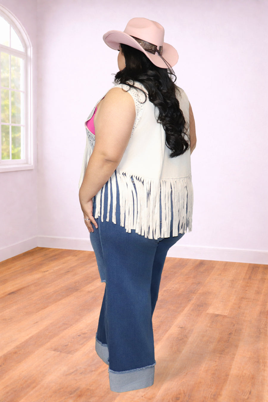 Plus Size Fringe Sequin Western Vest | Divas Fashion Boutique