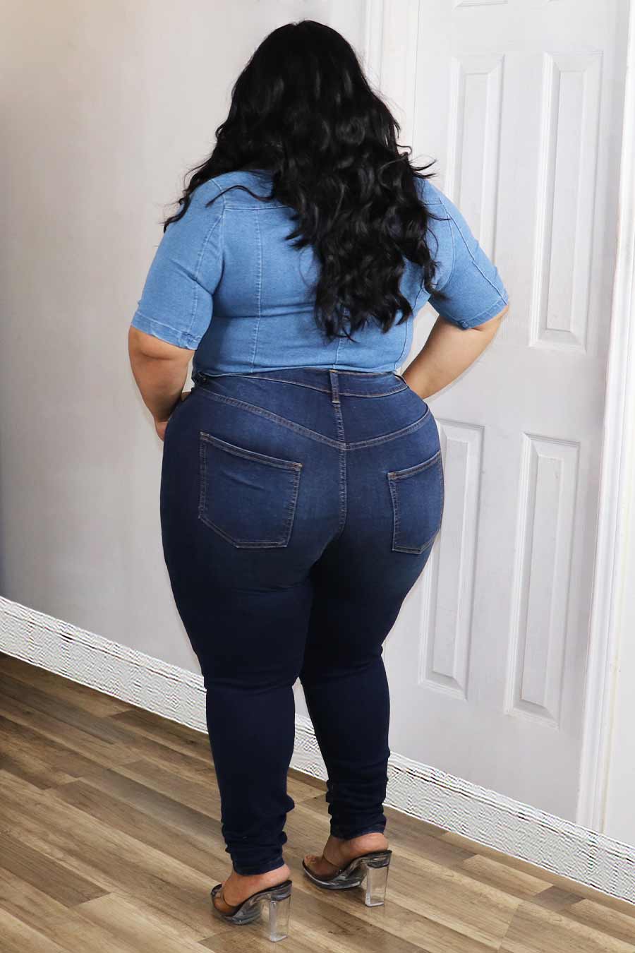 Evany Denim Top Divas Plus