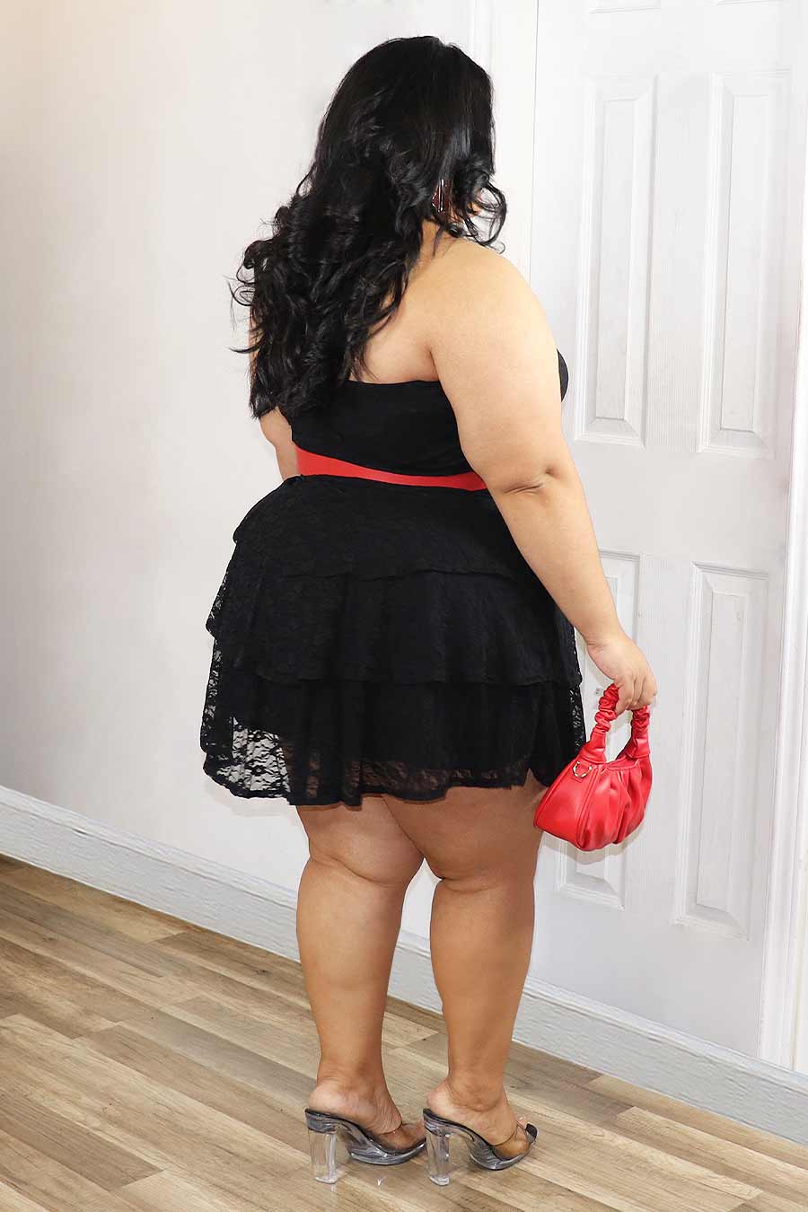 Lucero Strapless Lace Dress Divas Plus Boutique