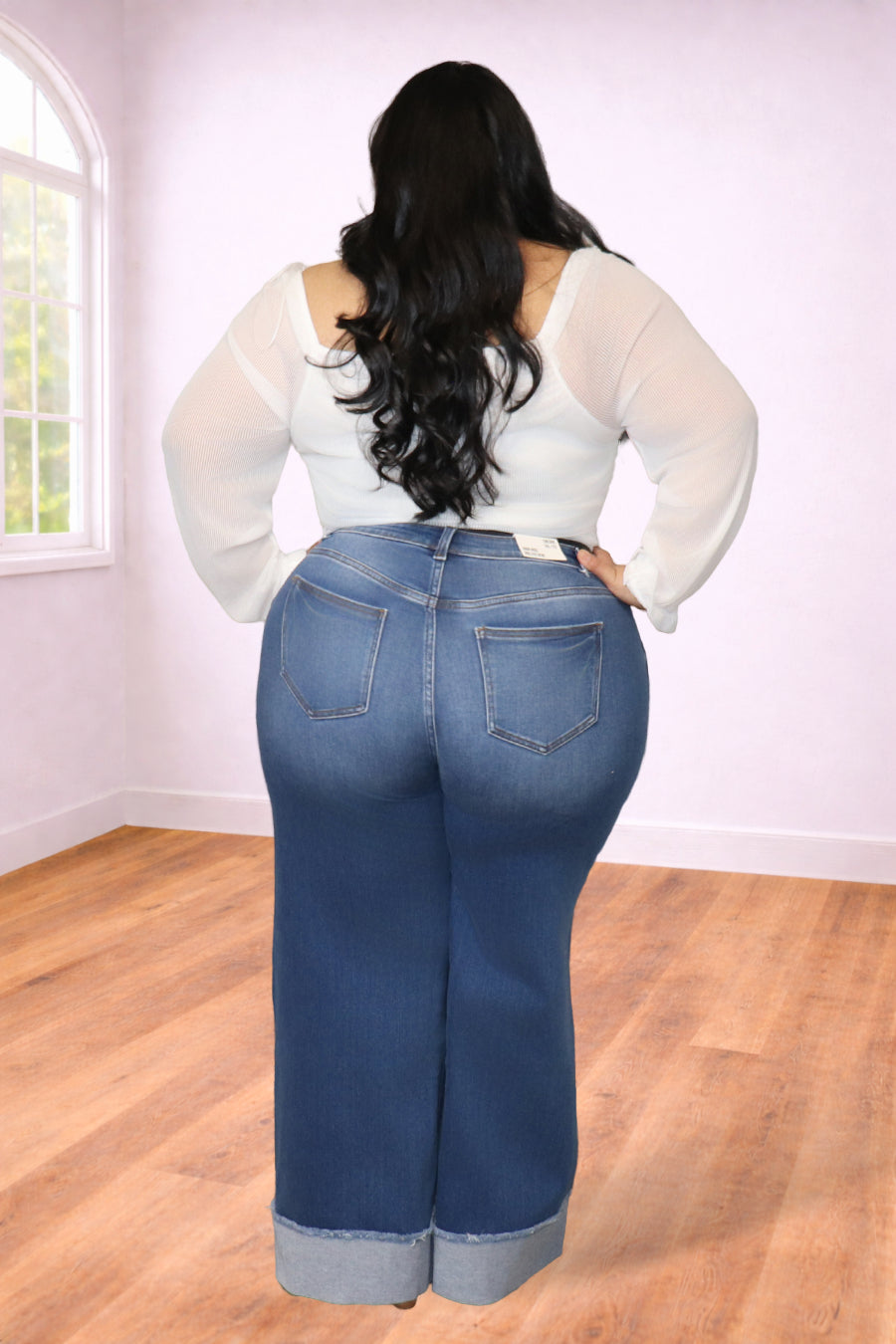 Plus Size Ruched Mesh Sleeve Top | Divas Fashion Boutique