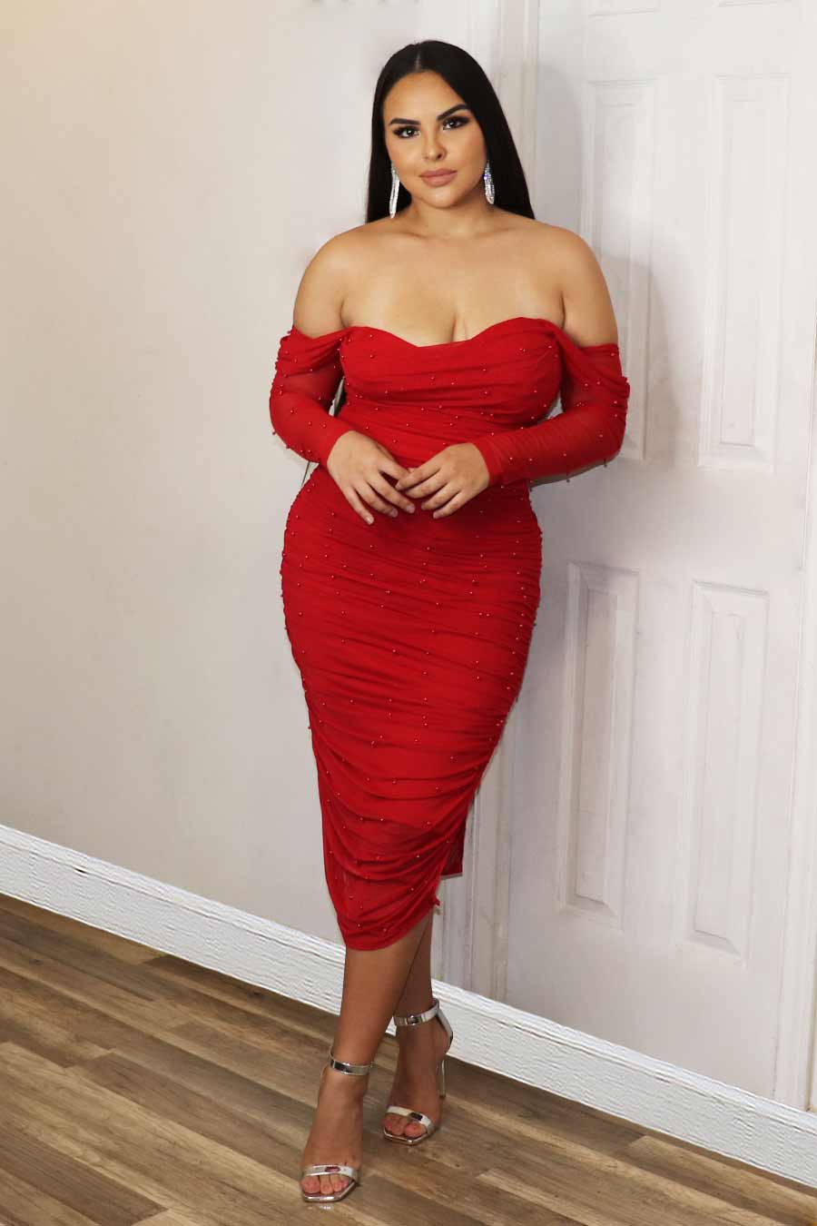 Brenda Long Sleeve Dress Divas Plus Boutique