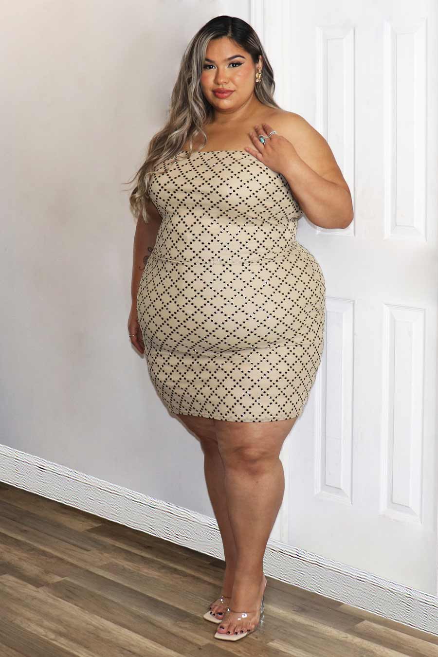 Alice Strapless Dress Divas Plus Boutique