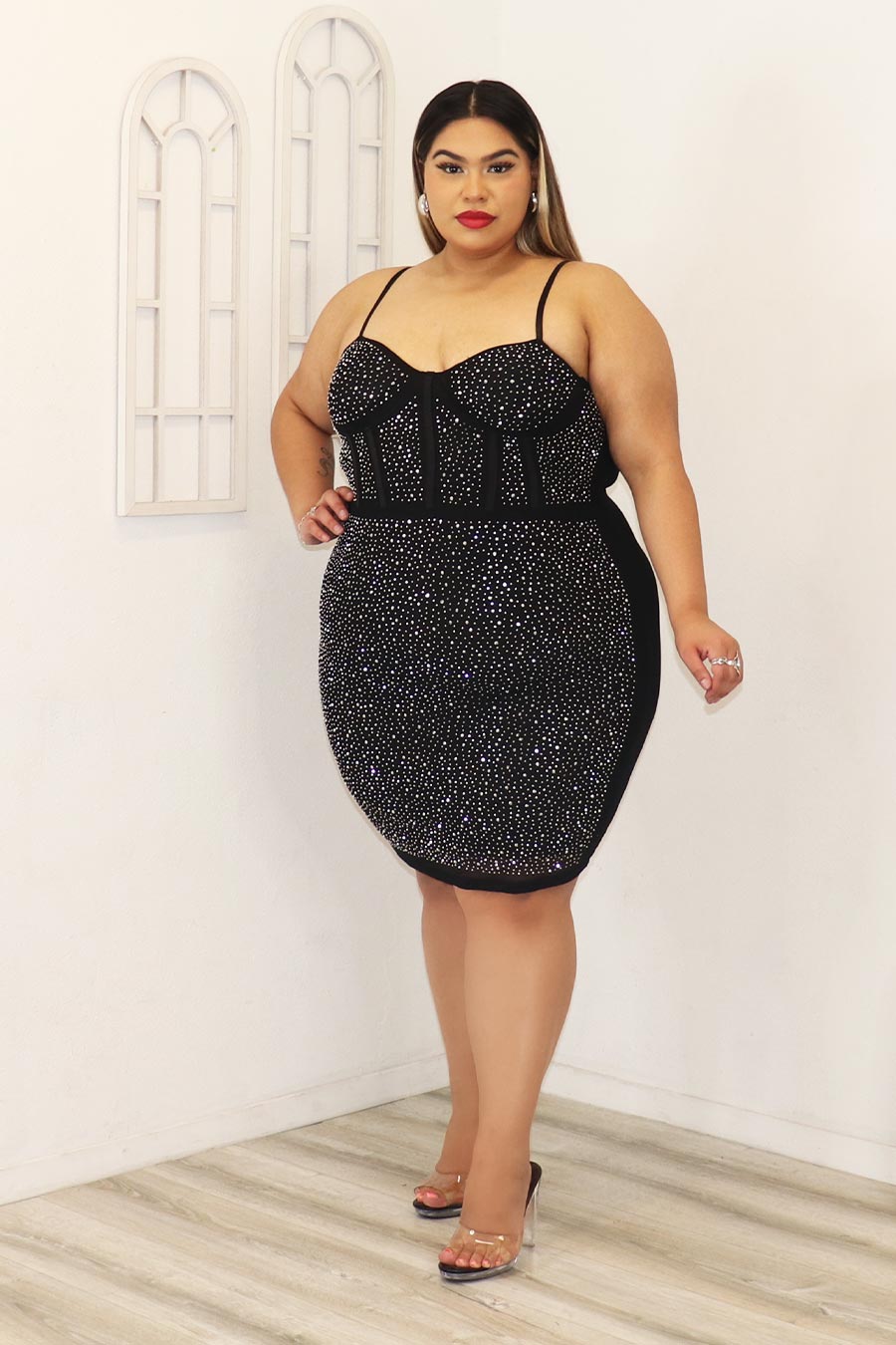 Bricia Rhinestone Dress Divas Boutique