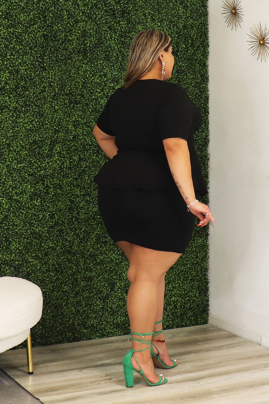 Iris Peplum Dress Divas Plus