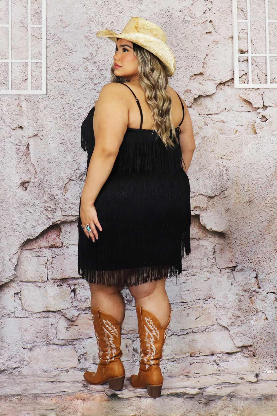 Itziar Fringe  Dress Divas Plus Boutique