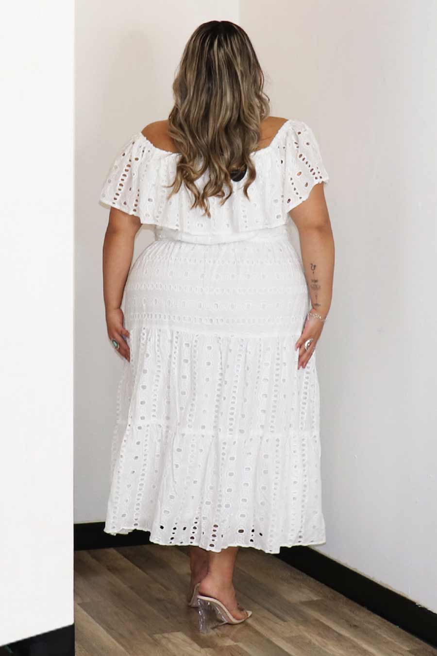 Anyeli Off Shoulder  Dress Divas Plus