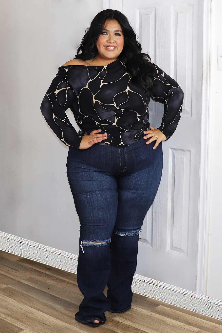 Melis Long Sleeve Top Divas Plus Boutique