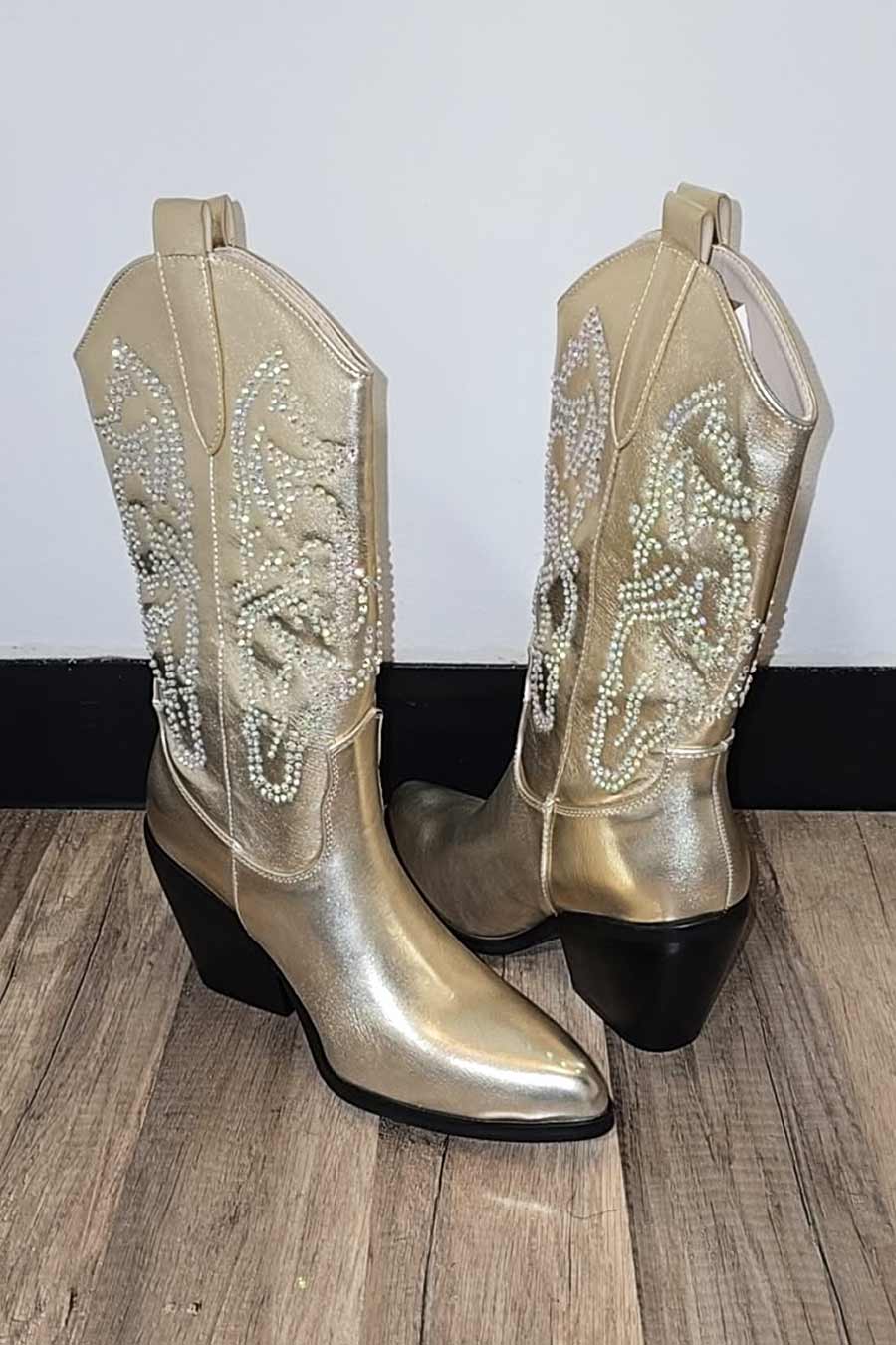 Rhinestones Boots