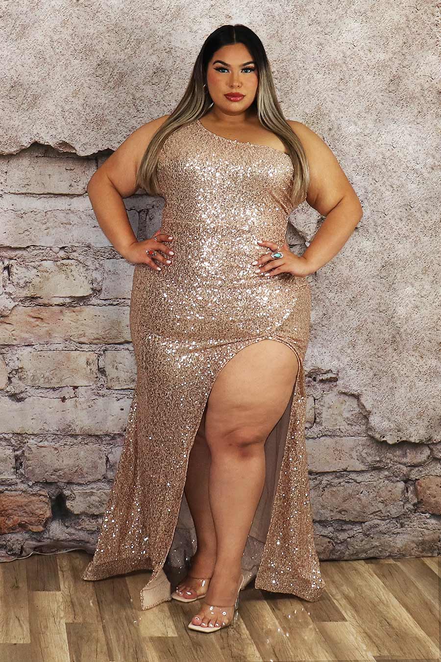Yosmara Sequin Dress Divas Plus Boutique