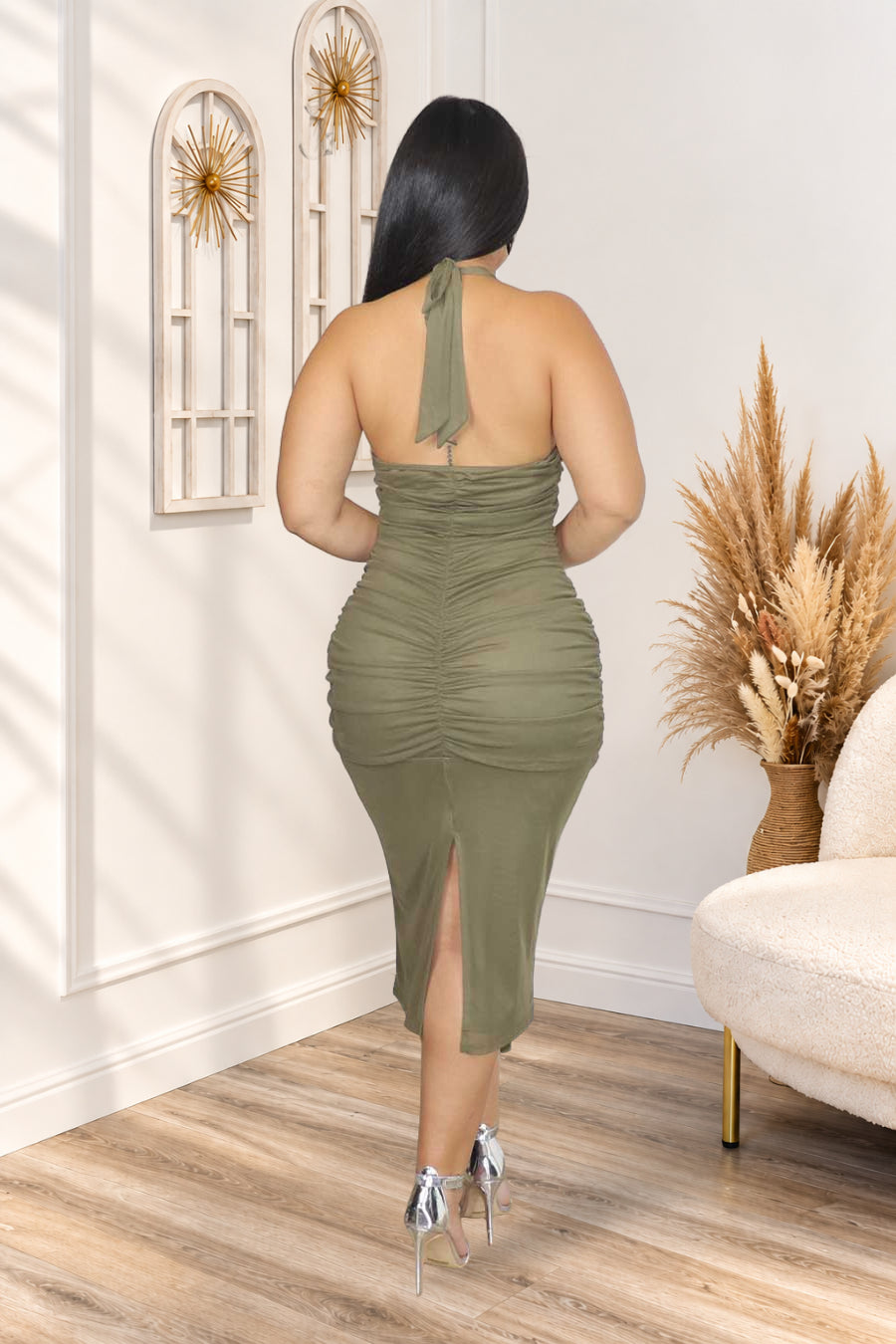 Renata Halter Midi Dress | Divas Fashion Boutique