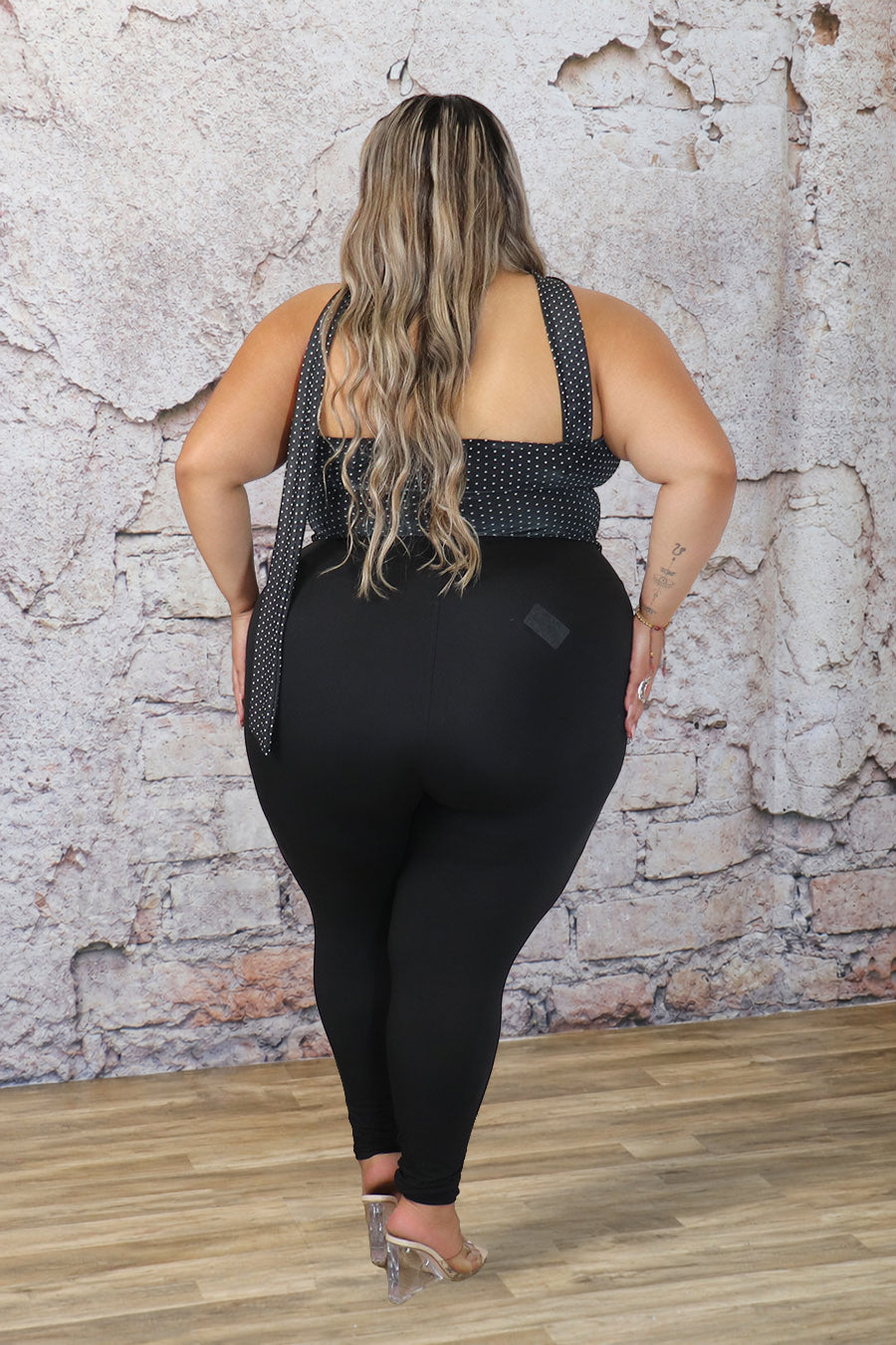 Plus Size Polka Dot Choker Top | Divas Fashion Boutique