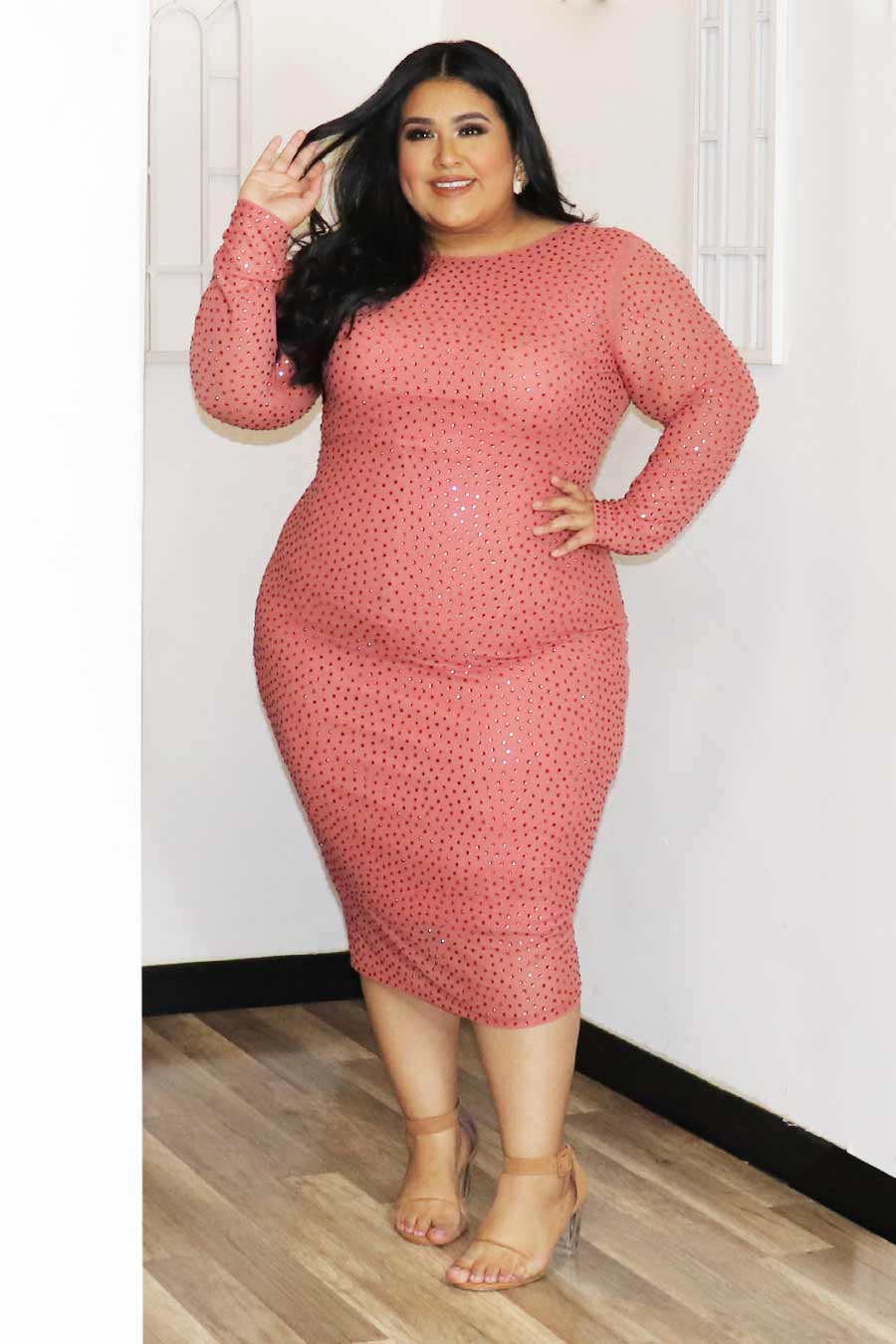 Bebetta Rhinestone Dress Divas Plus Boutique