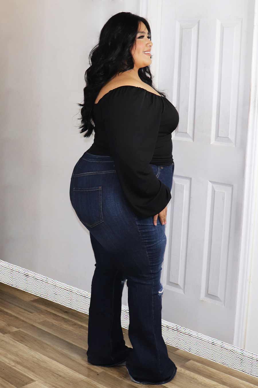 Malena Long Sleeve Top Divas Plus Boutique