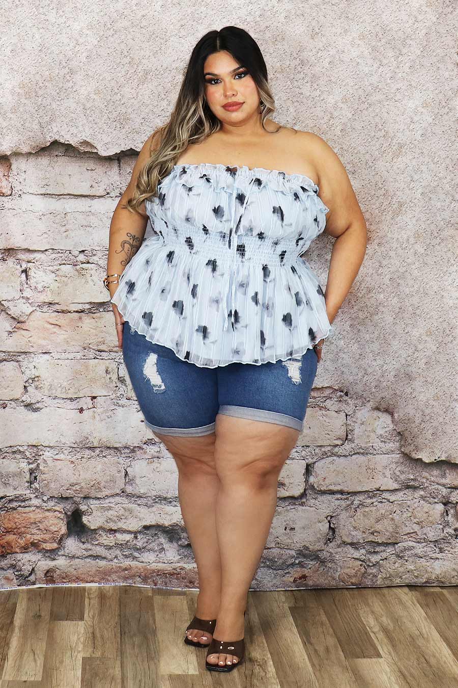Adaida Strapless Top Divas Plus