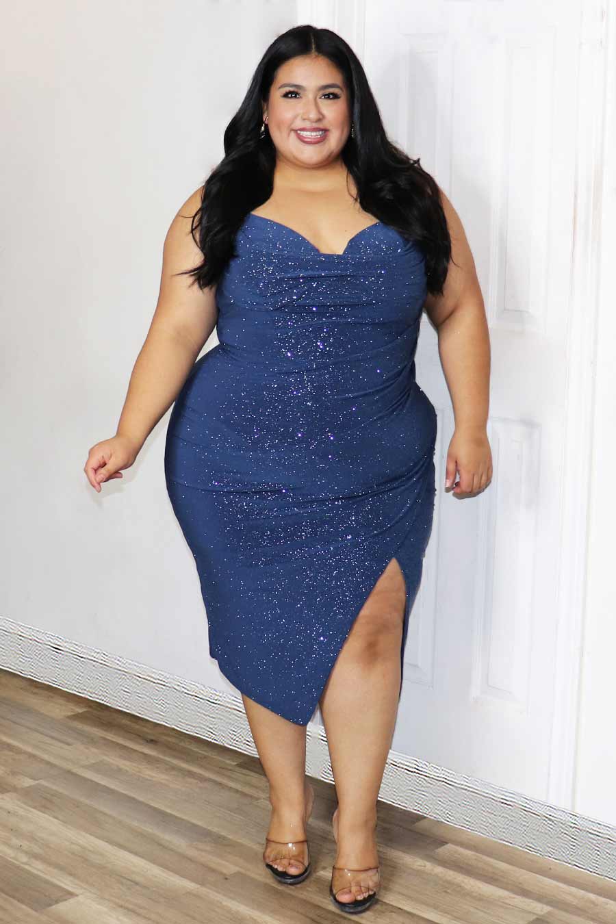 Sandra Glittery Midi Dress Divas Boutique