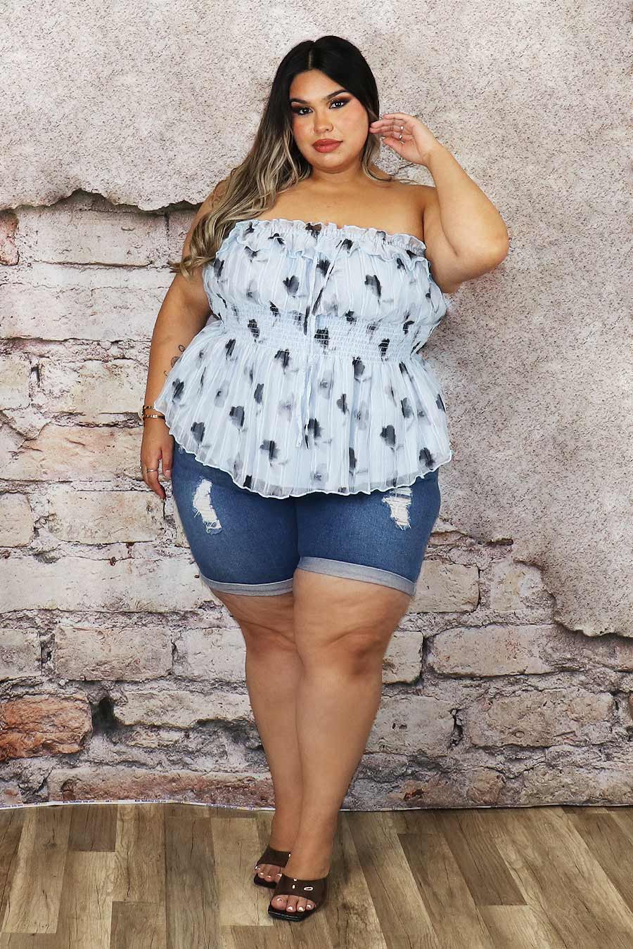 Adaida Strapless Top Divas Plus