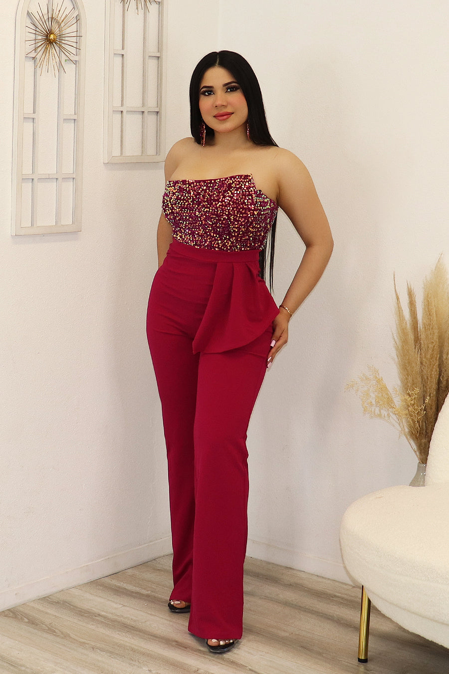 Elsa Multi-color Sequin Jumpsuit Divas