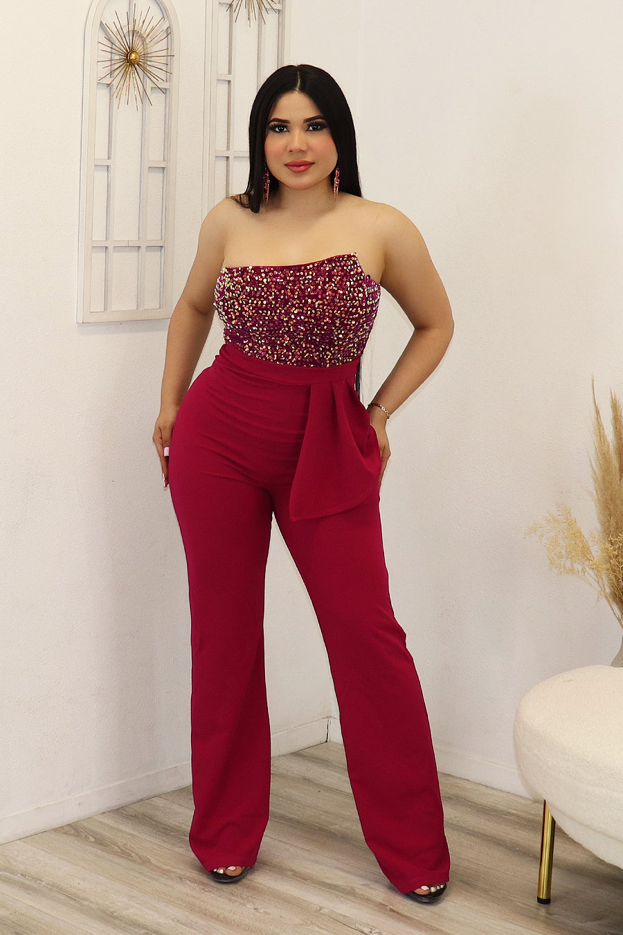 Elsa Multi-color Sequin Jumpsuit Divas