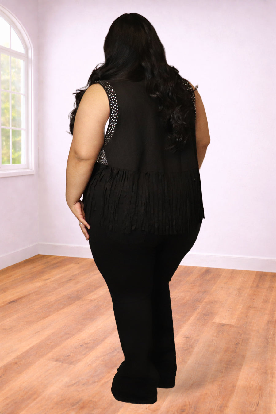 Plus Size Fringe Sequin Western Vest | Divas Fashion Boutique