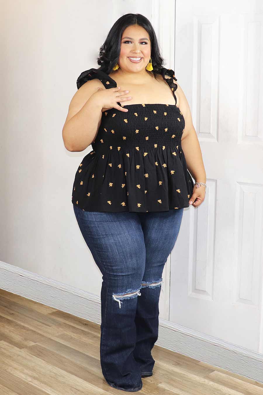 Allessia Peplum Top Divas Plus