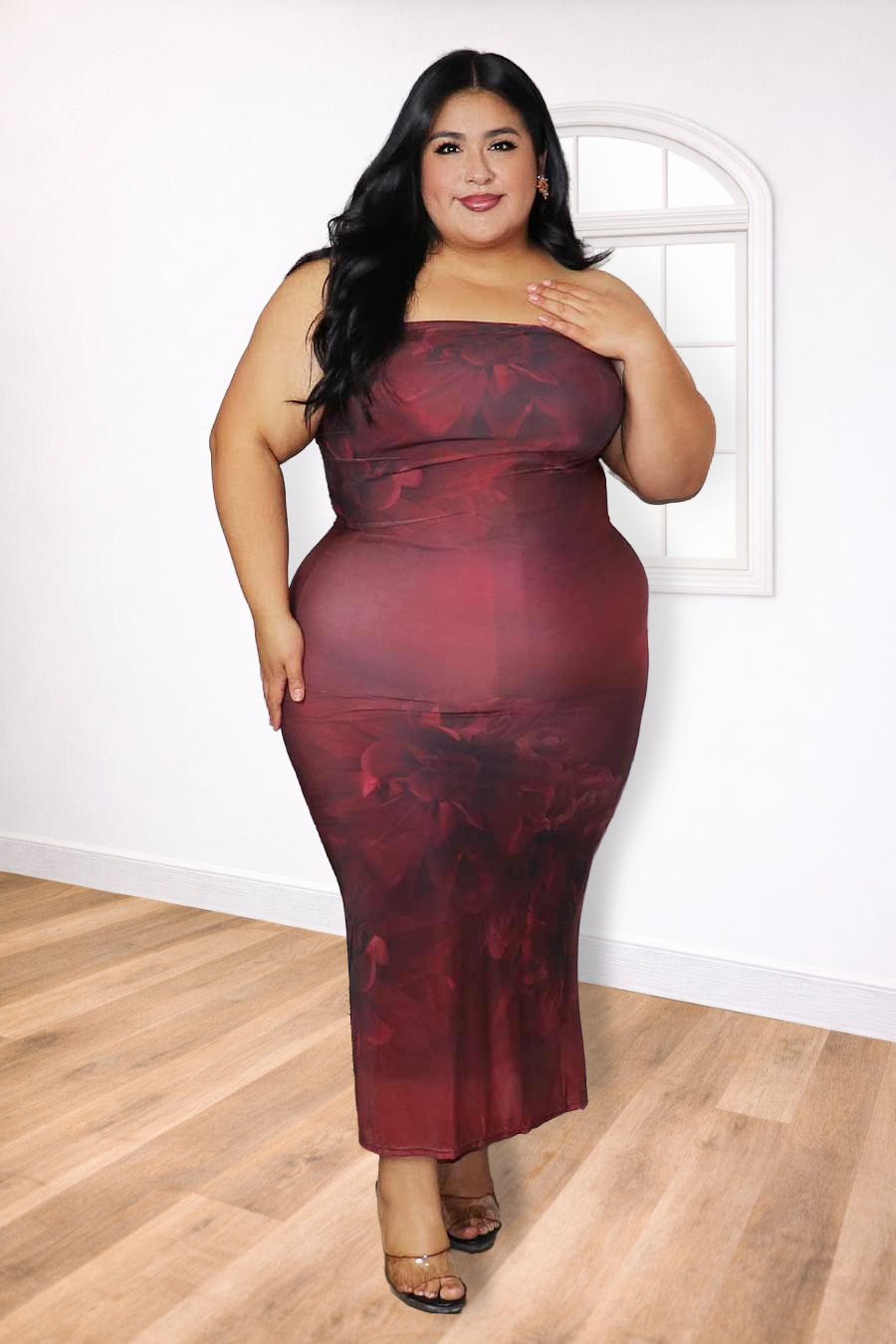 Plus Size Floral Maxi Dress – Scarlett Flowers | Divas Fashion Boutique
