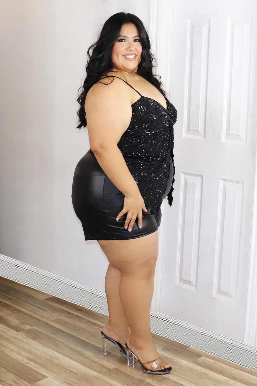 Karina Rhinestone Top Divas Plus Boutique