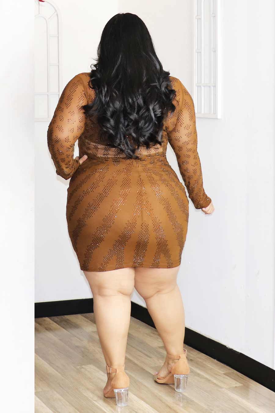 Karen Rhinestone Dress Divas Boutique