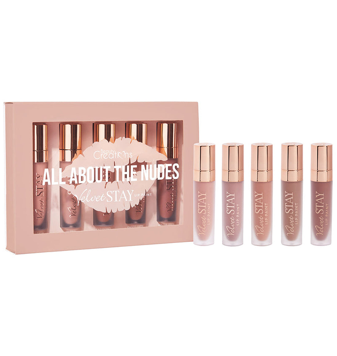 Nudes Velvet Stay Lip Set