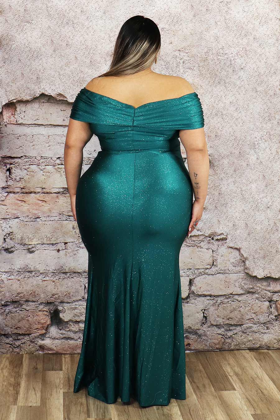 Lizbety Glittery Off Shoulder Dress Divas Boutique