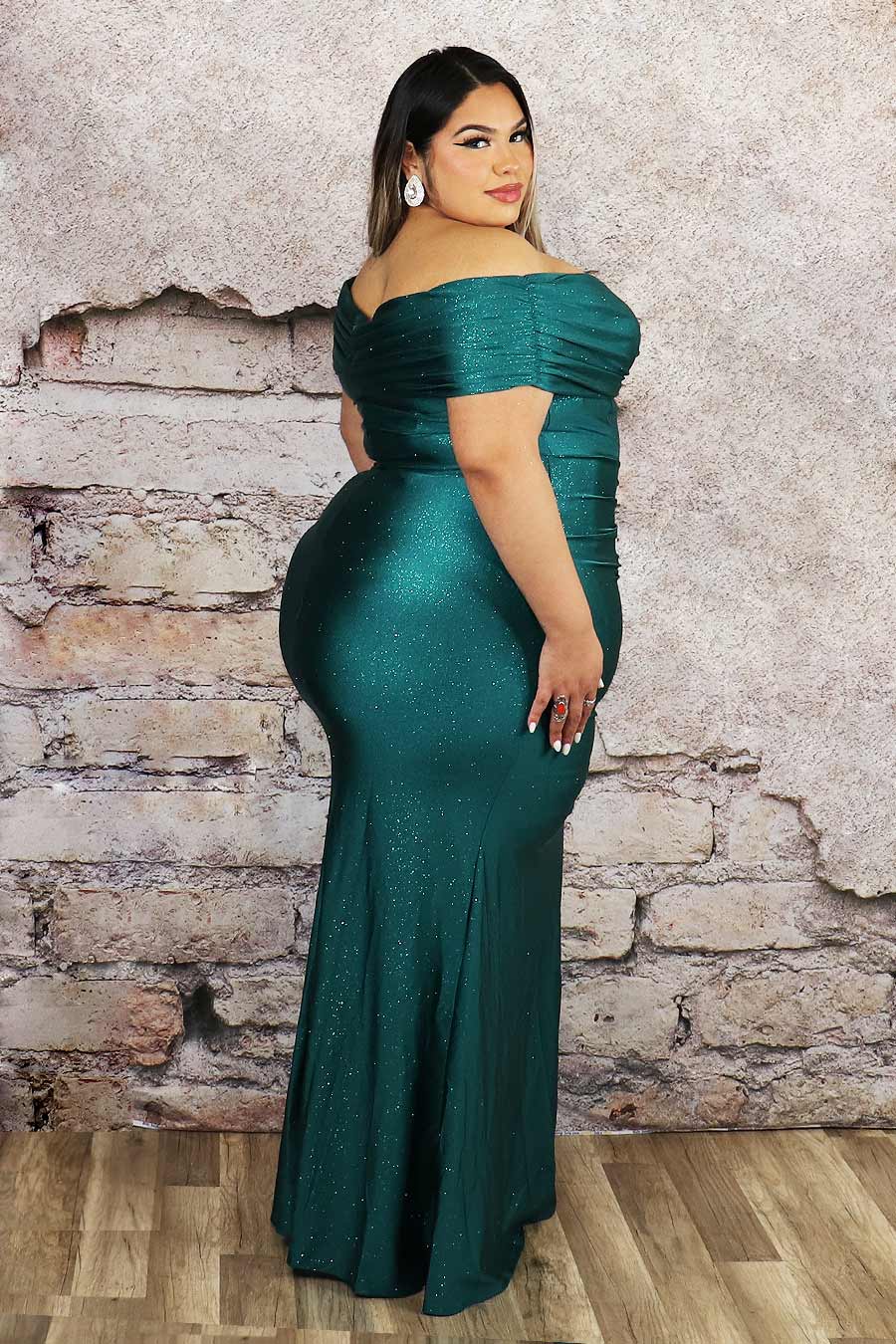 Lizbety Glittery Off Shoulder Dress Divas Boutique