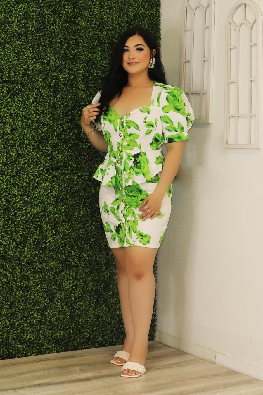 Yolani Peplum Dress Divas Boutique