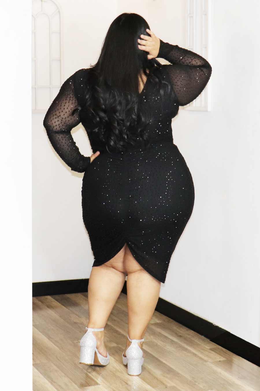 Bebetta Rhinestone Dress Divas Plus Boutique